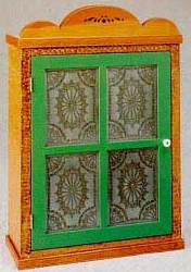False grained and painted hanging cupboard highlights RP-1243 "Lace"